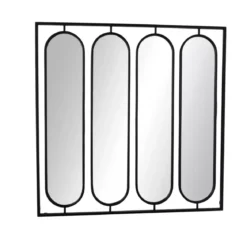 Grande specchio da parete (127 cm) Indio Nero