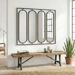 Grande specchio da parete (127 cm) Indio Nero