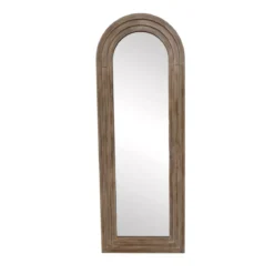Grande specchio da parete con cornice in legno (182 cm) Marbala Marrone