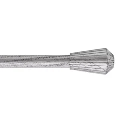 Kit asta estensibile (L120 - 210 cm / D19 mm) Pise Grigio e Nero