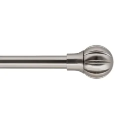 Kit asta tenda estensibile (L140 - L260 cm / D19 mm) Touch of Zen Argento