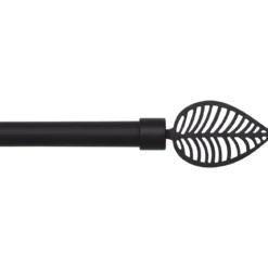 Kit di asta per tenda estensibile (L120 - L210 cm / D19 mm) Amazonia Nero opaco