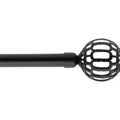 Kit di asta per tenda estensibile (L120 - L210 cm / D19 mm) Facette Nero opaco