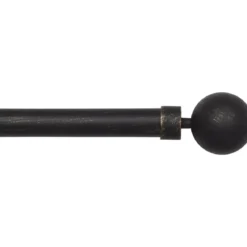 Kit di asta per tenda estensibile (L210 - L380 cm / D28 mm) Gaïa Nero e oro
