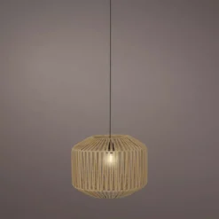Lampada a sospensione da giardino con 15 LED (D40 cm) Naxos Naturale