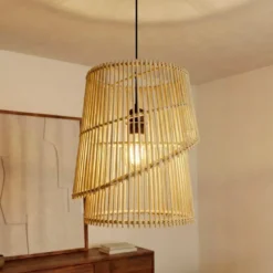 Lampada a sospensione design in bambù (H36 cm) Alicante Naturale