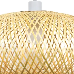 Lampada a sospensione in bambù (D46 cm) Rotana naturale