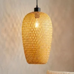 Lampada a sospensione in bambù (H35 cm) Fuengirola naturale
