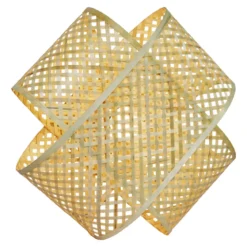 Lampada da parete in bambù (H40 cm) Palmaya Naturale
