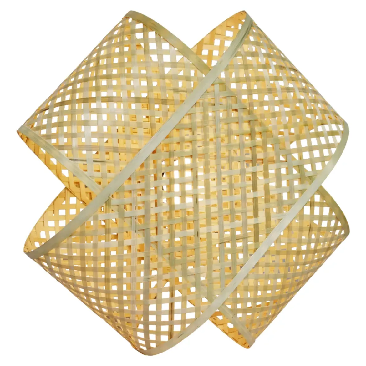 Lampada da parete in bambù (H40 cm) Palmaya Naturale