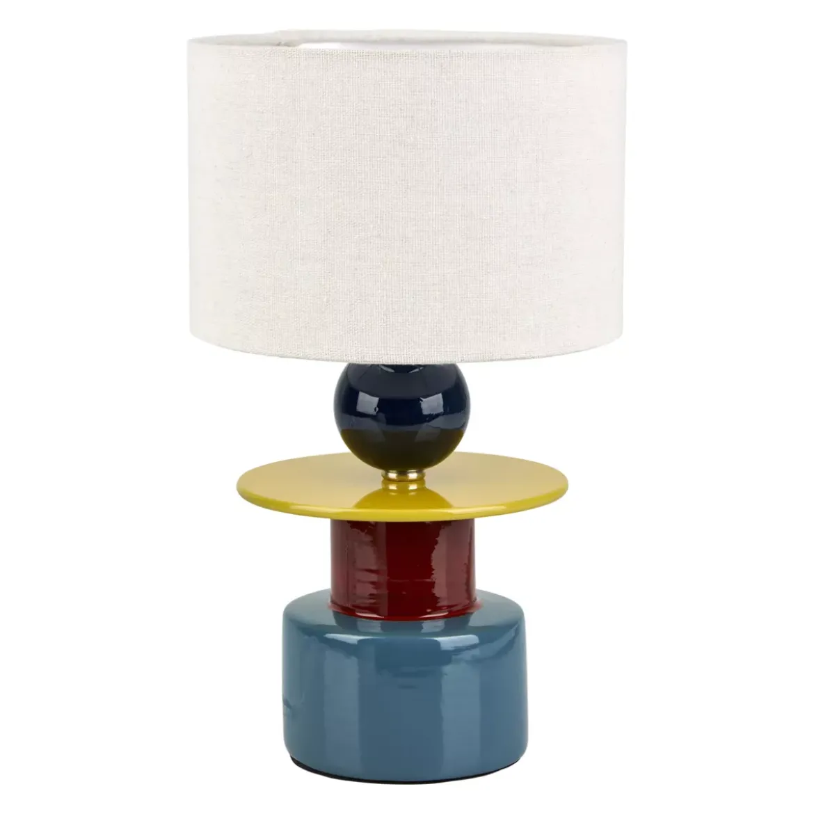 Lampada da tavolo in ceramica (H29,5 cm) Logic Multicolore