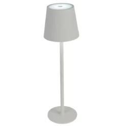 Lampada da tavolo senza fili ricaricabile USB 48 LED (H37 cm) Brooklyn Bianco