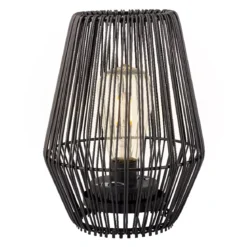 Lampada da tavolo solare LED (H23 cm) Calabre Nero