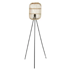 Lampada da terra con treppiede bambù (H152 cm) Hanoi Beige