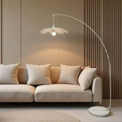Lampada da terra design petalo (H156 cm) Teruel Beige