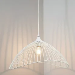 Lampadario a sospensione (D45 cm) Filla Bianco