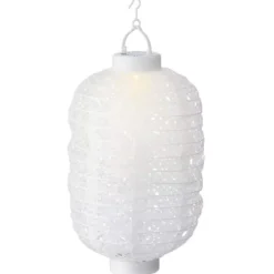 Lanterna cinese solare LED (20 cm) Ellipse Bianco caldo