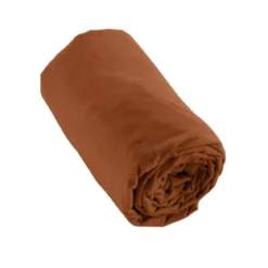 Lenzuolo con angoli flanella di cotone (140 x 200 cm) Nina Terracotta