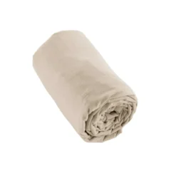 Lenzuolo con angoli flanella di cotone (90 x 200 cm) Nina Beige