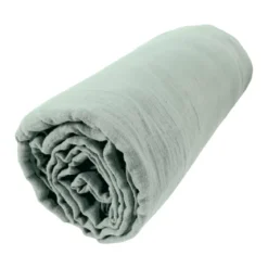 Lenzuolo con angoli garza di cotone (200 x 200 cm) Gaïa Verde eucalipto