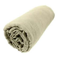 Lenzuolo con angoli garza di cotone (90 cm) Gaïa Verde tiglio