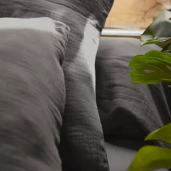 Lenzuolo con angoli garza di cotone (90 x 200 cm) Gaïa Grigio granito