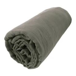 Lenzuolo con angoli garza di cotone (90 x 190 cm) Gaïa Verde rosmarino