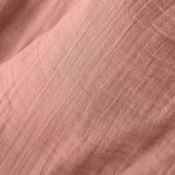Lenzuolo con angoli garza di cotone (90 cm) Gaïa Rosa pesca
