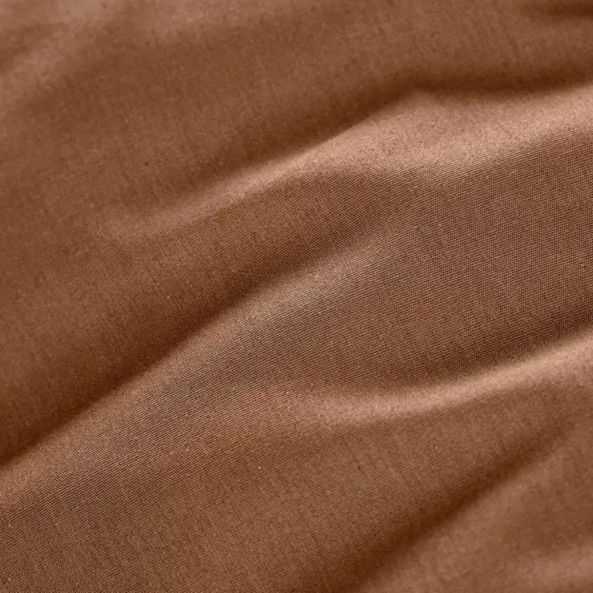 Lenzuolo con angoli percalle di cotone (200 x 200 cm) Cali Marrone cioccolato