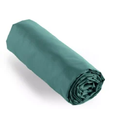 Lenzuolo con angoli percalle di cotone (90 x 200 cm) Cali Blu ottanio