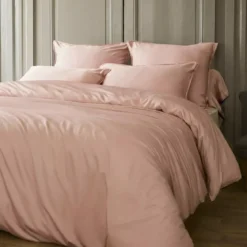 Lenzuolo sotto in raso di bambù (200 x 200 cm) Sienna Rose blush