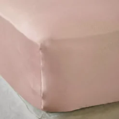 Lenzuolo sotto in raso di bambù (200 x 200 cm) Sienna Rose blush
