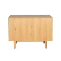 Madia 2 ante in rovere massiccio (107 x 80 cm) Oakland Naturale