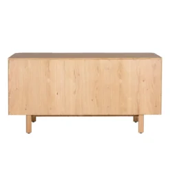 Madia 3 ante in rovere massiccio (154 x 80 cm) Oakland Naturale