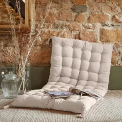 Materassino da pavimento garza di cotone (60 x 120 cm) Gaïa Beige pampa