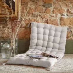 Materassino da pavimento in garza di cotone (60 x 120 cm) Gaia Grigio nuvola