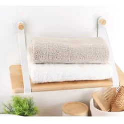 Mensola adesiva bambù Easy Chic Bianco