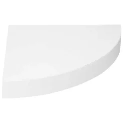 Mensola angolare in legno (25 cm) Bianco