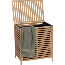 Mobile portabiancheria in bambù (53 x H60 cm) Harmonie Naturale