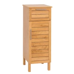 Mobiletto basso bagno in legno (93 x 35 cm) Colonial Naturale