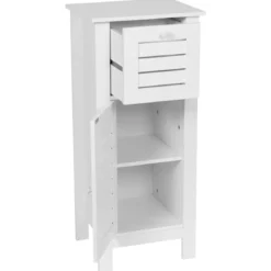 Mobiletto da bagno (37 x H83 cm) Santorin Bianco