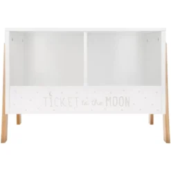Mobiletto doppio per bambini (H40 cm) Scrittura Bianco