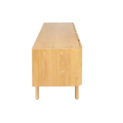 Mobile TV 4 ante in rovere massiccio (180 x 55 cm) Oakland Naturale