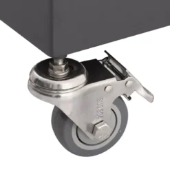 Ombrellone decentrato quadrato in alluminio con base (3 x 3 m) Elyra Antracite e Bianco