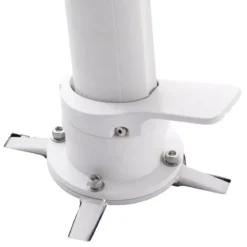 Ombrellone decentrato rettangolare in alluminio con base (3 x 4 m) Elyra Bianco
