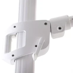 Ombrellone decentrato rettangolare in alluminio con base (3 x 4 m) Elyra Bianco e Antracite