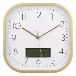 Orologio da parete digitale in plastica (30 cm) Timy Oro