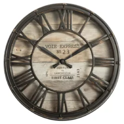 Orologio Vintage (D21 cm) Marrone