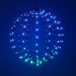 Palloncino Luminoso Digitale 168 LED (D40 cm) Pieghevole Multicolore