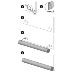 Paraspifferi in policotone (80 x 7.5 cm) magnetico Cioccolato
